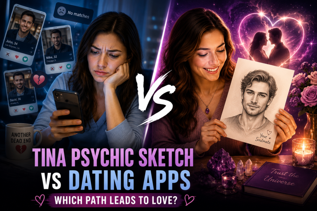 tina psychic soulmate sketch vs dating apps honest comparison USA 2026